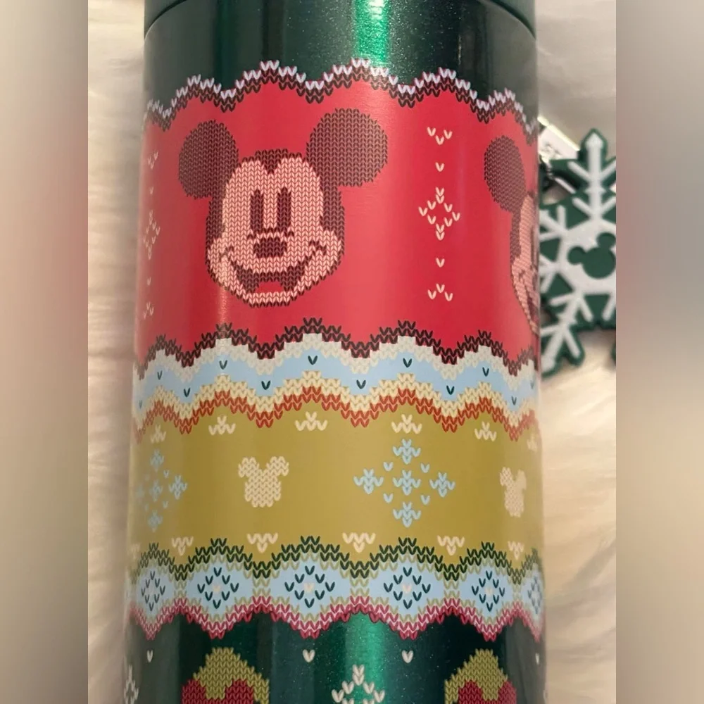 Mickey Mouse Holiday Stainless Steel Starbucks NEW